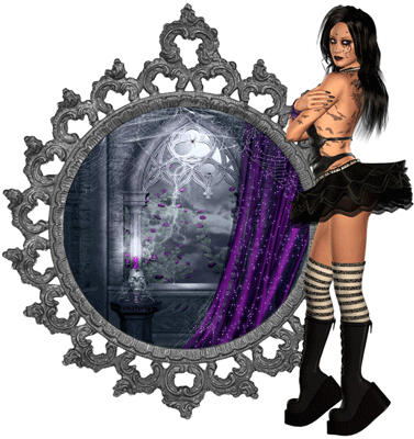 Gif animé gothique femme
